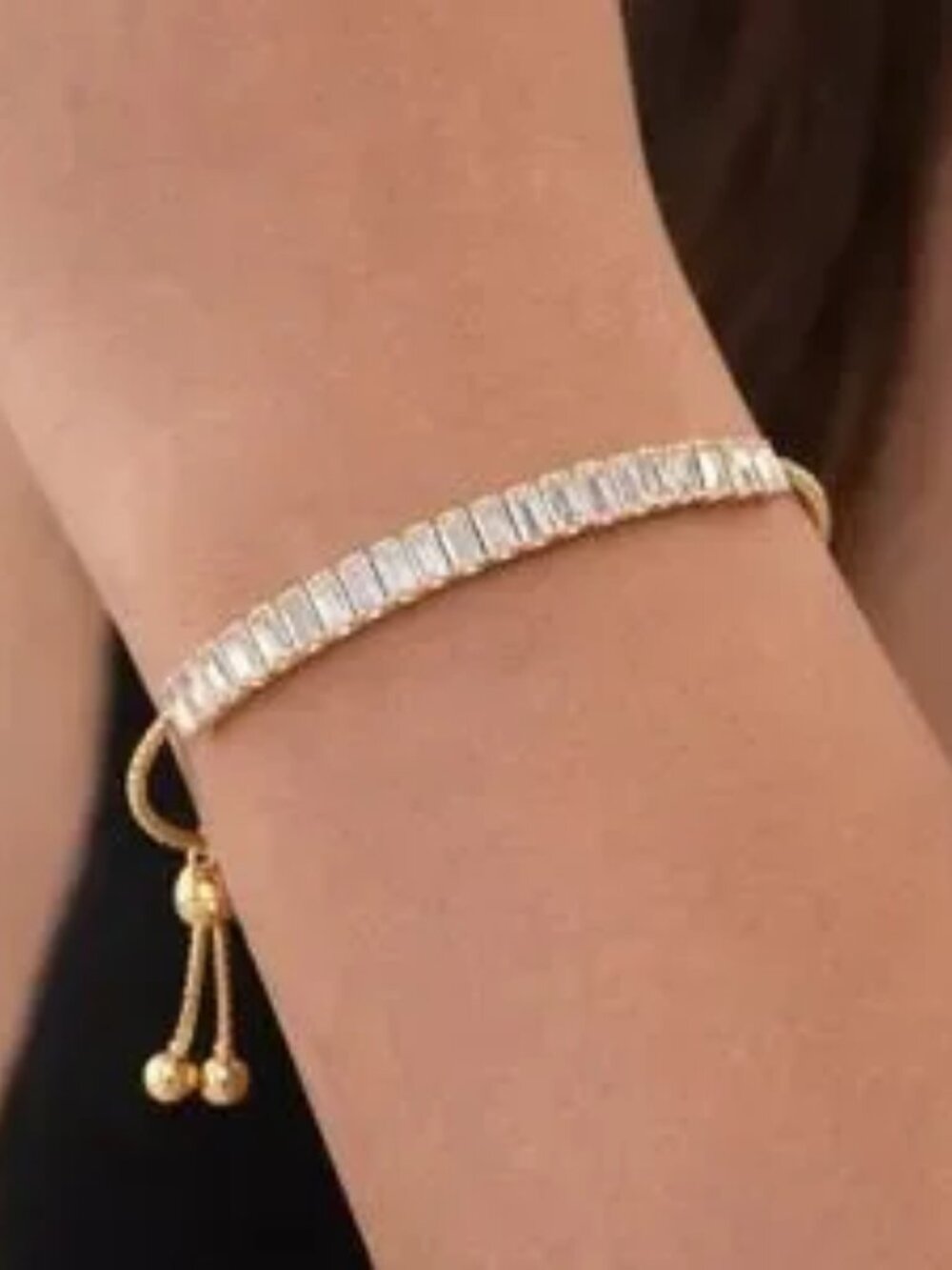 House of Harlow 1960 Cubic Zirconia Baguette Bracelet